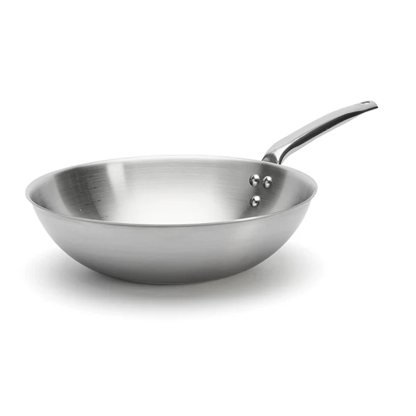 Wok tout inox Alchimy 28 cm De Buyer