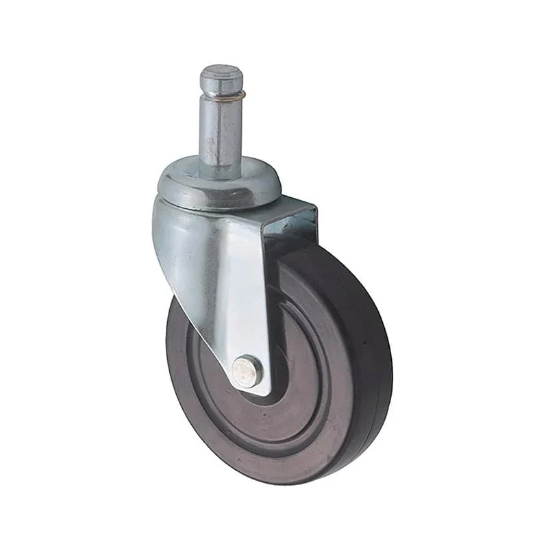 5" Rubber Caster for Wire Shelving Units, 4pcs (CT-6)