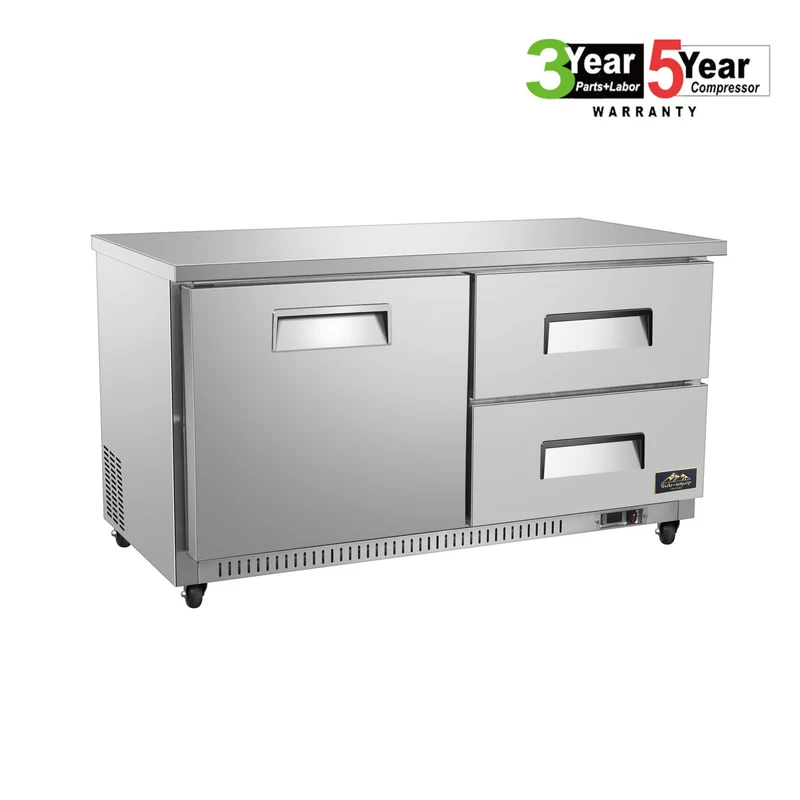 Sub-equip CUC-48F-2D, 48" Commercial Undercounter Freezer with 2 Drawers