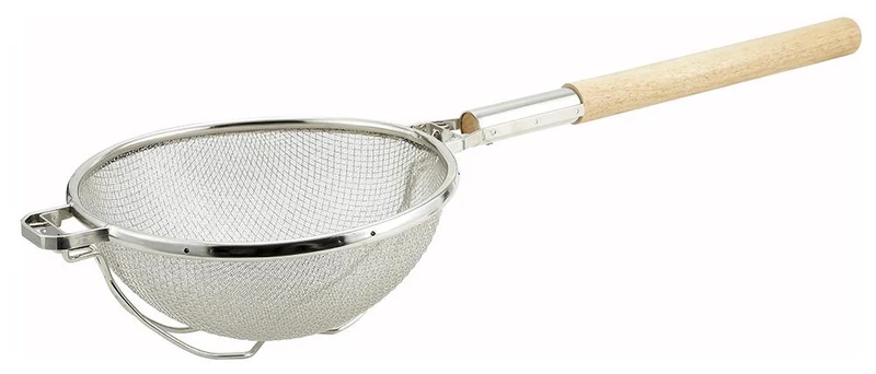 MST-1010D - 10-1/2" Reinforced Double Fine Mesh Strainer with Round Handle