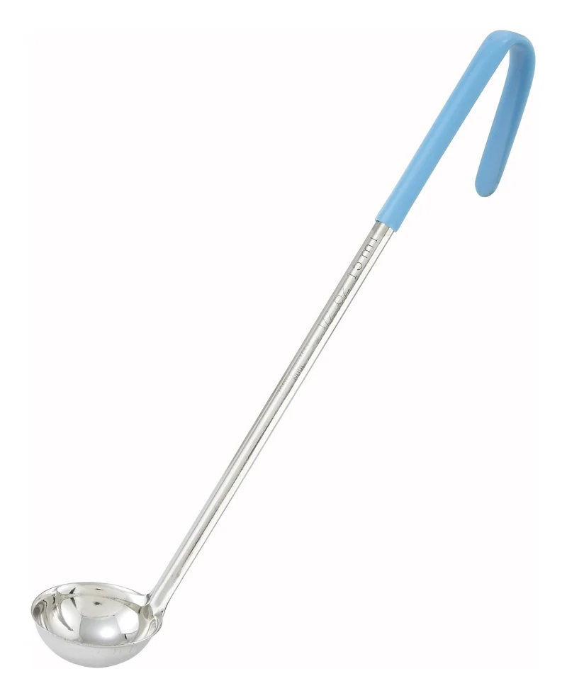 LDC-05 - One-Piece Stainless Steel Ladle, Color-Coded Handles - 1/2 oz