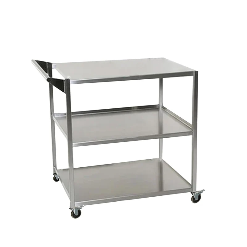 Chefco, SST-5, 304 Stainless Steel Trolley, With Single Handle, 27.7" Wide (24”/27.7" x 14.17” x 34H”)