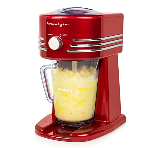 Nostalgia 40-Ounce Frozen Beverage Slush Station, Retro Red
