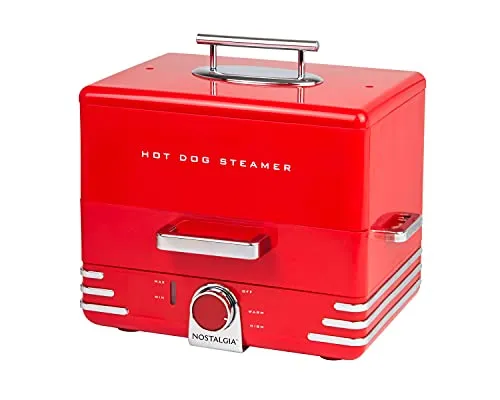 Nostalgia Extra Large Diner-Style Hot Dog Steamer
