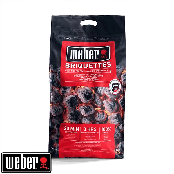 Sac de briquettes de charbon de bois 8 kg Weber
