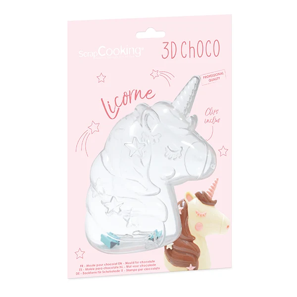 Moule à chocolat 3D Licorne Scrapcooking