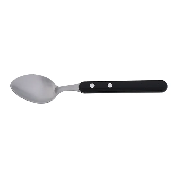 Set de 4 cuillères inox Les Bistrots à la Française manche noir Jean Dubost
