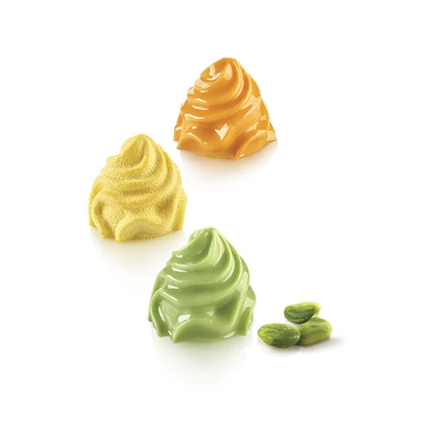 Plaque silicone 3D 6 empreintes Cream Silikomart