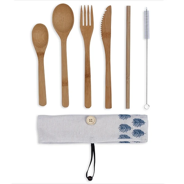 Set de couverts en bambou Livoo