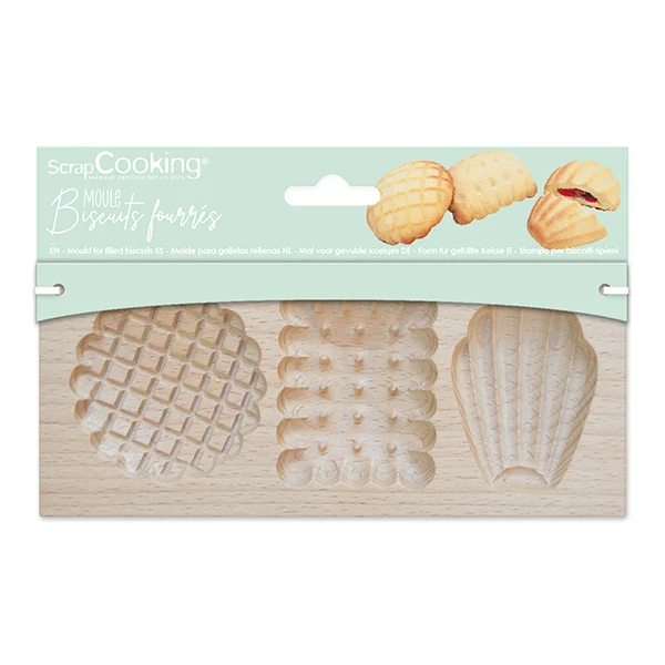Moule bois biscuits fourrés Petits Biscuits Scrapcooking