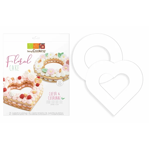 Kit Floral cake - Cœur et Couronne Scrapcooking