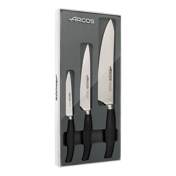 Set 3 couteaux Clara coloris noir Arcos