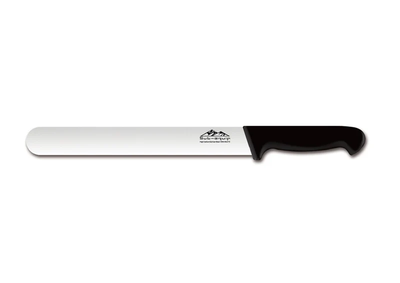 Sub-Equip,KRP-12, 12" German steel X50CrMoV15 alloy Roast Slicer,Plain