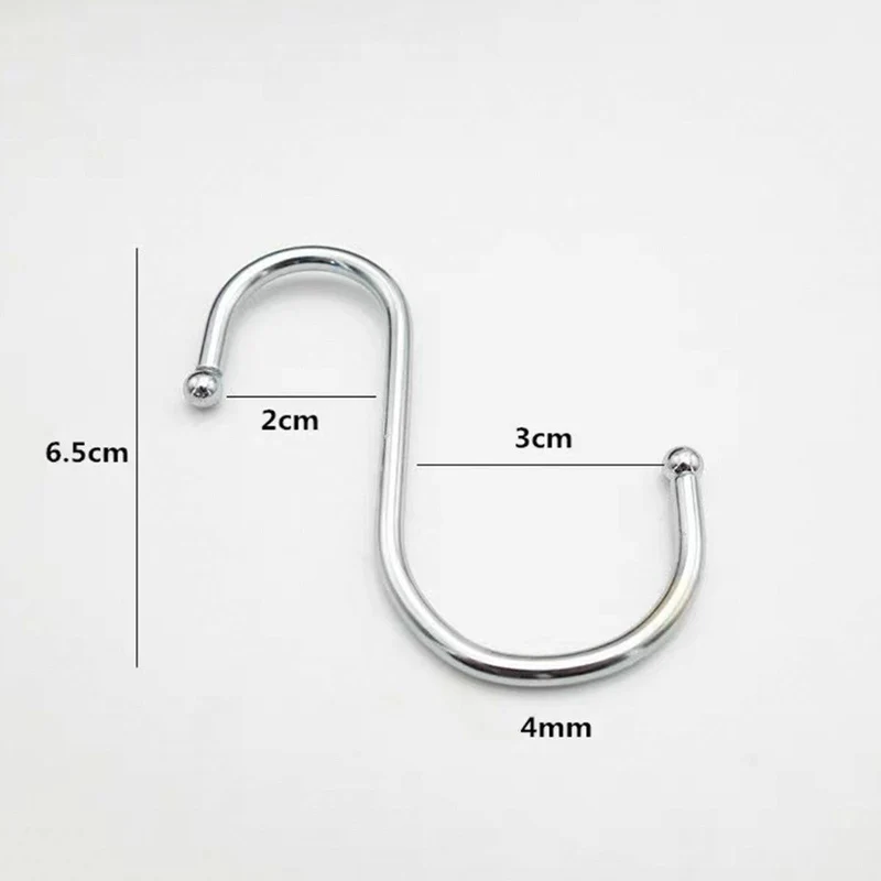 Stainless Steel "S" Shape Hook, 5pcs/bag