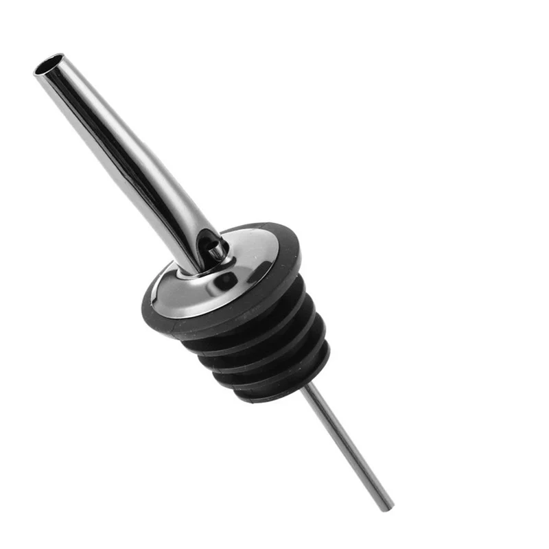 CHEFCO,JW-BP,Metal Pourers, Tapered Spout, Black Plastic Stopper, 12/Pack