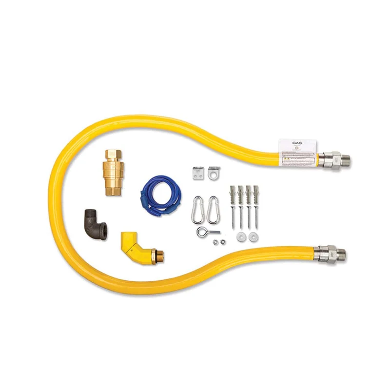 Turbo Range, Gas Connector Hose with Kits, 3/4"M-M, 48"