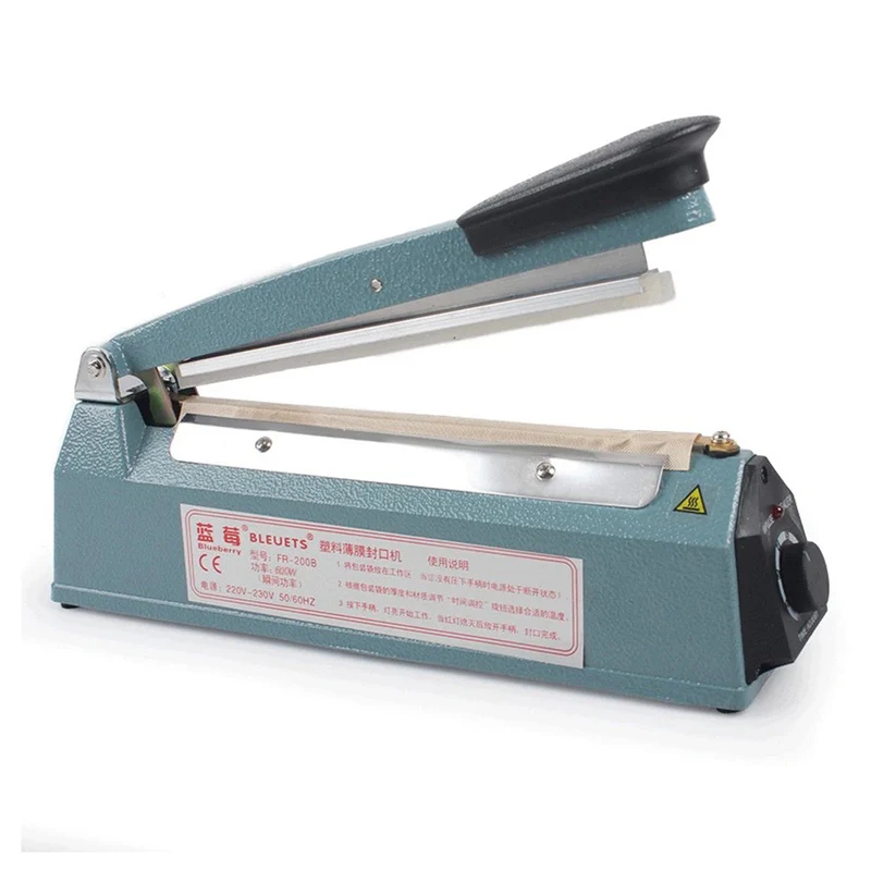 Chefco,FR-200B, 20CM /12" Impulse Handy Manual Plastic Bag heat Sealer Sealing Machine