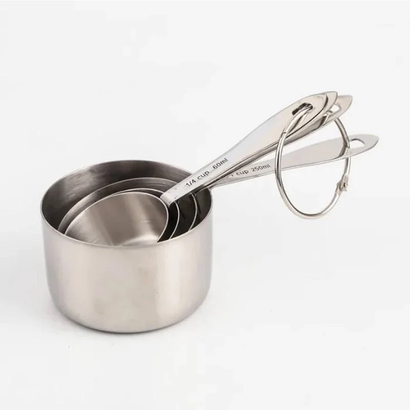 Stainless Steel Measuring Cup Set, 4pcs set