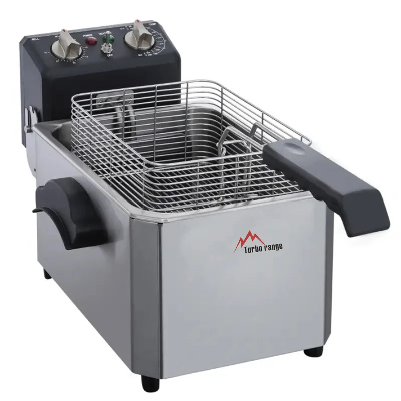 Countertop Single Well Deep Fryer,10LBS Oil Capacity, 120V