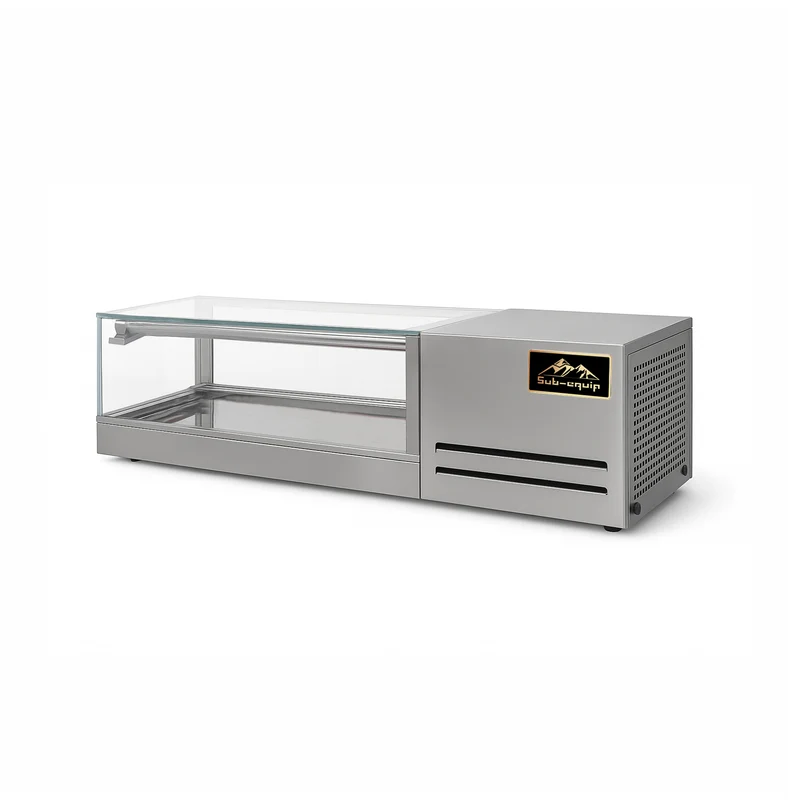 Sub-equip, SSC-122-R, Refrigerated Sushi Display Case 48" - Right Side Compressor
