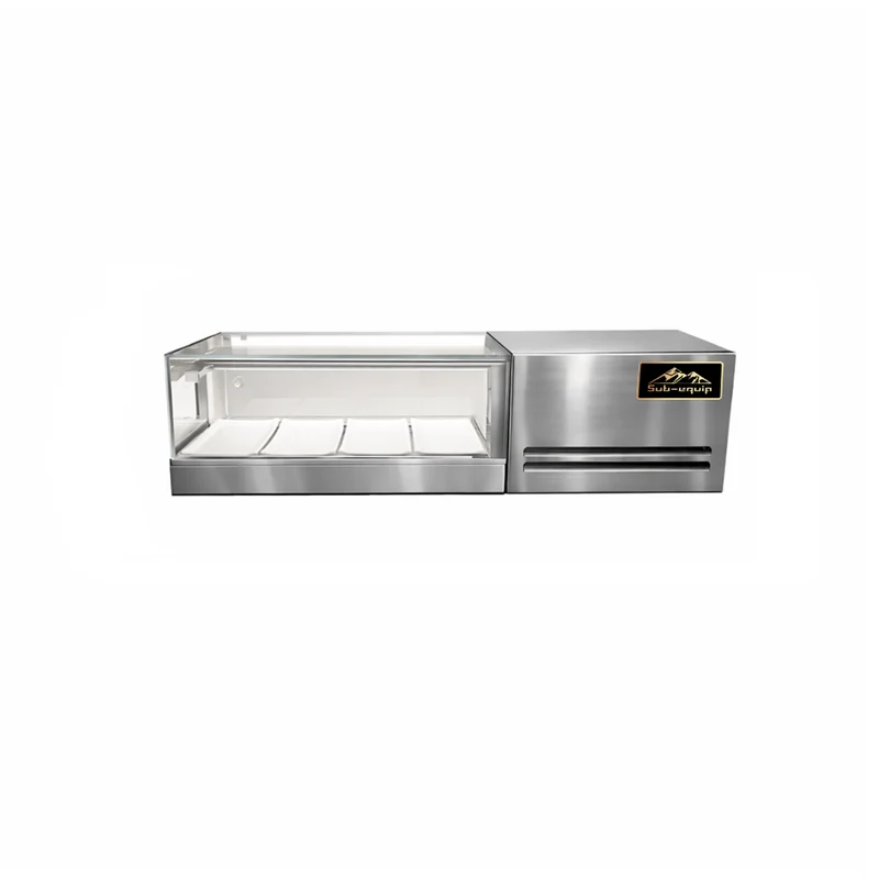 Sub-equip, SSC-91-R, Refrigerated Sushi Display Case 36" - Right Side Compressor