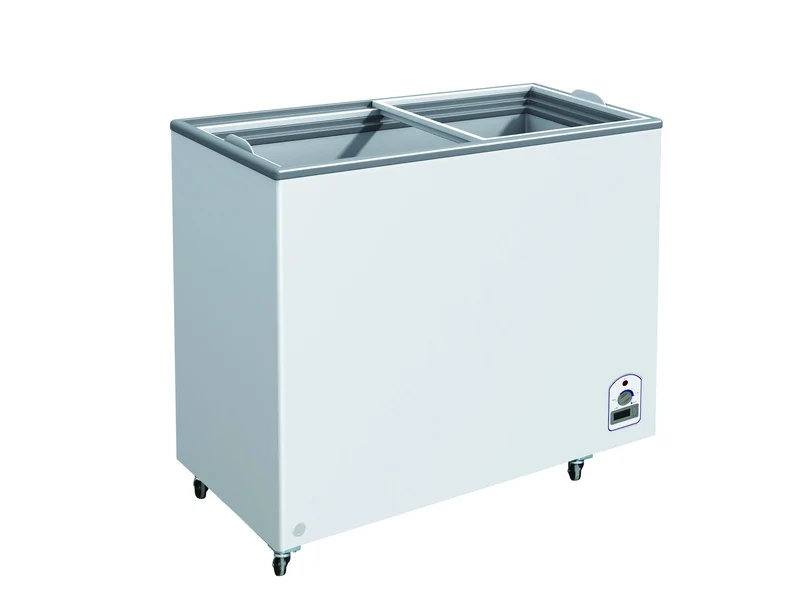 Sub-equip,CF-38FG, 201L Flat Top Sliding Glass Chest Freezer (38"W x 22"D x 33"H)
