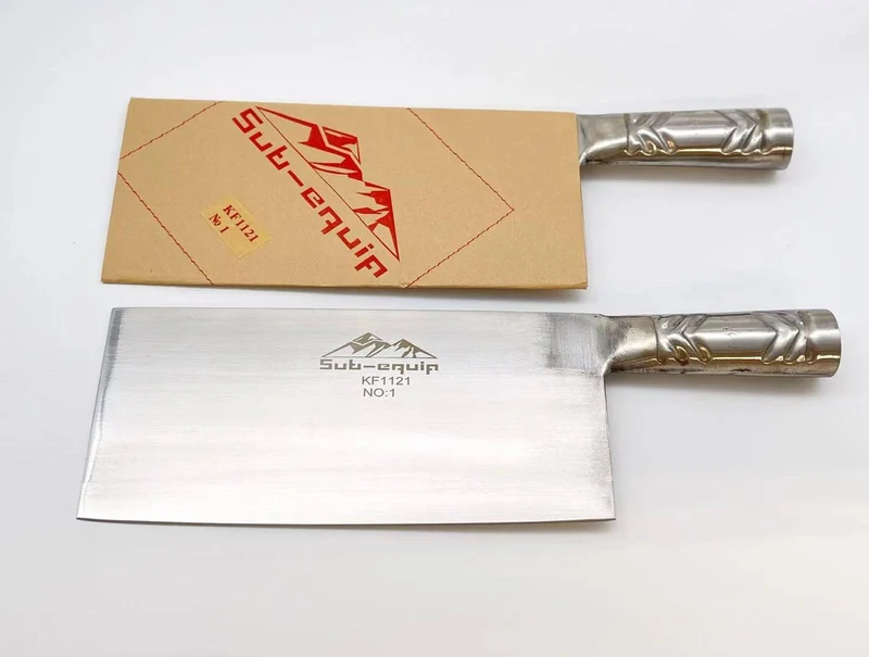 Sub-equip, KF1121, Stainless steel SAN Cleaver with Steel Handle