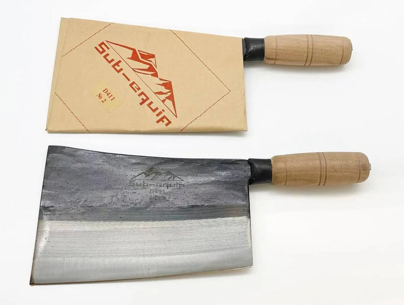 Sub-equip,D411,#2 Kau Kong Chopper with Wooden Handle