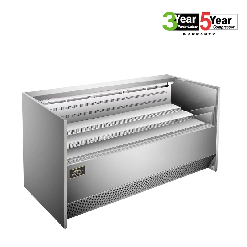 Sub-equip,GNG-F77, 77" Low Profile Horizontal Air Curtain Open Refrigerated Display Case, Grab and Go refrigerator self-serve counter case (W77" X D34"X H33")