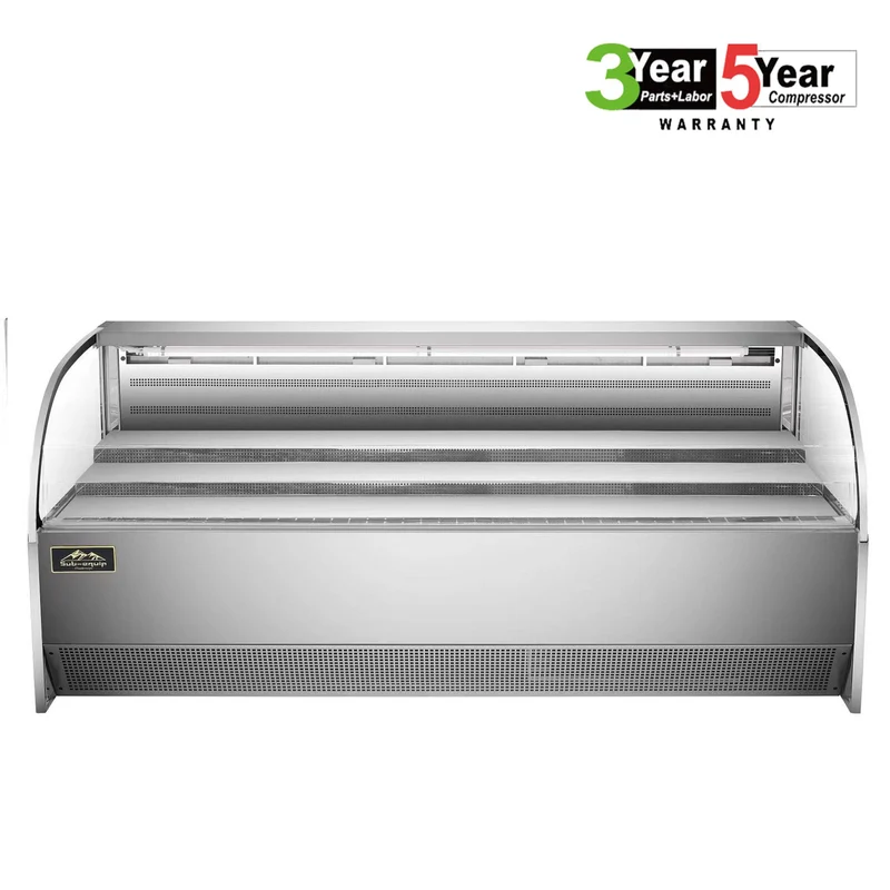 Sub-equip,GNG-C77, 77" Low Profile Horizontal Air Curtain Open Refrigerated Display Case, Grab and go Refrigerator (W77" X D34"X H33")