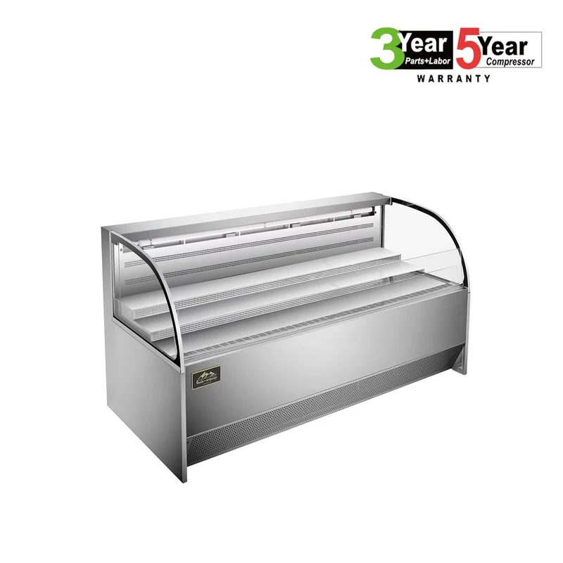 Sub-equip,GNG-C50, 50" Low Profile Horizontal Air Curtain Open Refrigerated Display Case, Grab and go Refrigerator (W50" X D34"X H33")