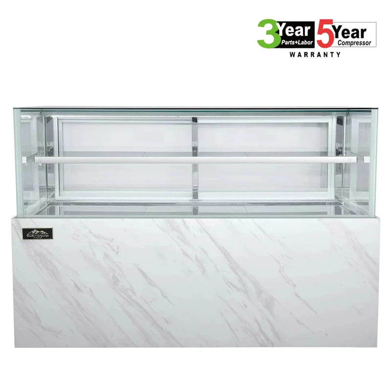Sub-equip, 95"Cake Display Showcase,Refrigerated Bakery Display Case with LED Lighting (FDC-95-4D)