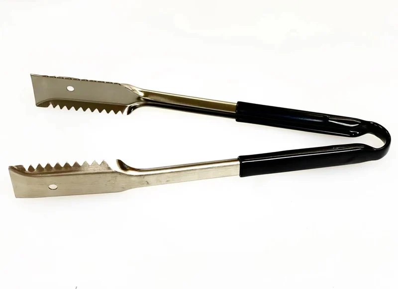 Sub-Equip,UTH-12K, 12"Stainless Steel Utility Tongs with Polypropylene Handle,Black