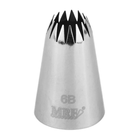 CHEFCO,TS6B,Decorating Star #6 Piping Tip, Stainless Steel