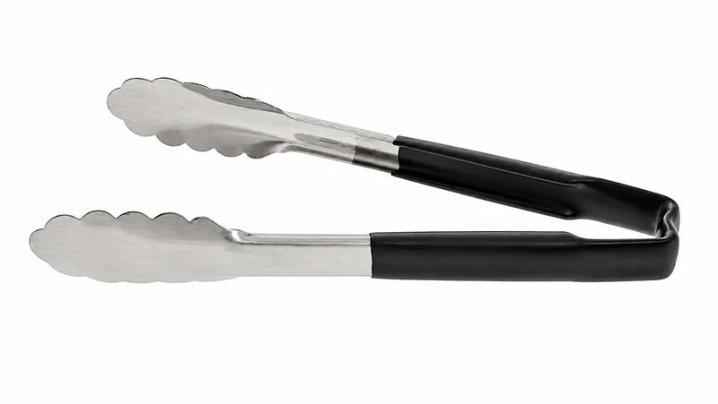 Sub-Equip,UTWH-12K, 12" Stainless Steel One-Piece Kool-Touch Utility Tongs,Black