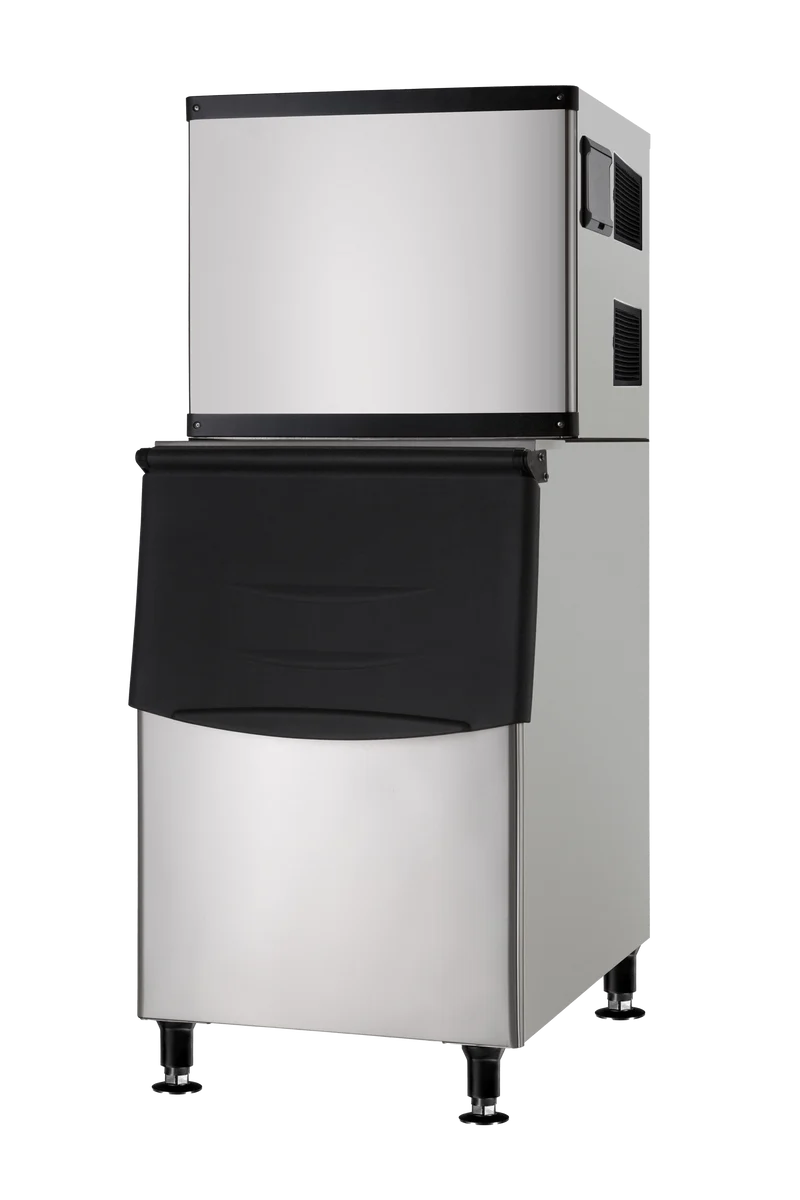 Sub-equip IC-350MA/300 Air-Cooled Modular Ice Machine, 9g Cube Shaped Ice, 350LBS/24HRS, 265LBS Storage