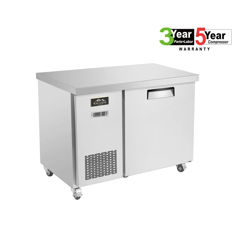 Sub-equip CUSC-48, 48" Stainless Steel Undercounter Refrigerator/Cooler with side Mounted Compressor