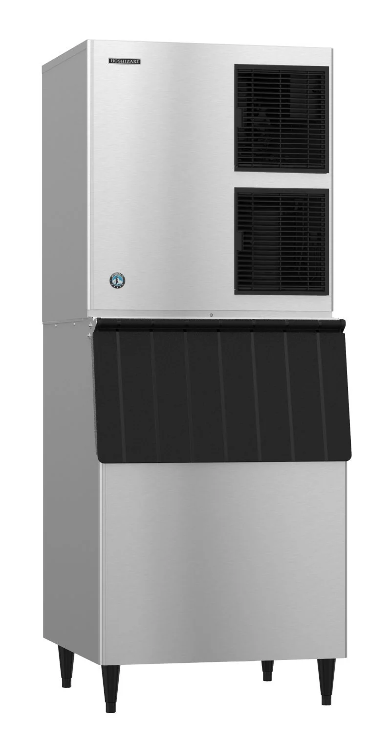 Hoshizaki KM-901MAJ Air Cooled Crescent Cuber Icemaker with B-500SF 500lb Ice Storage Bin
