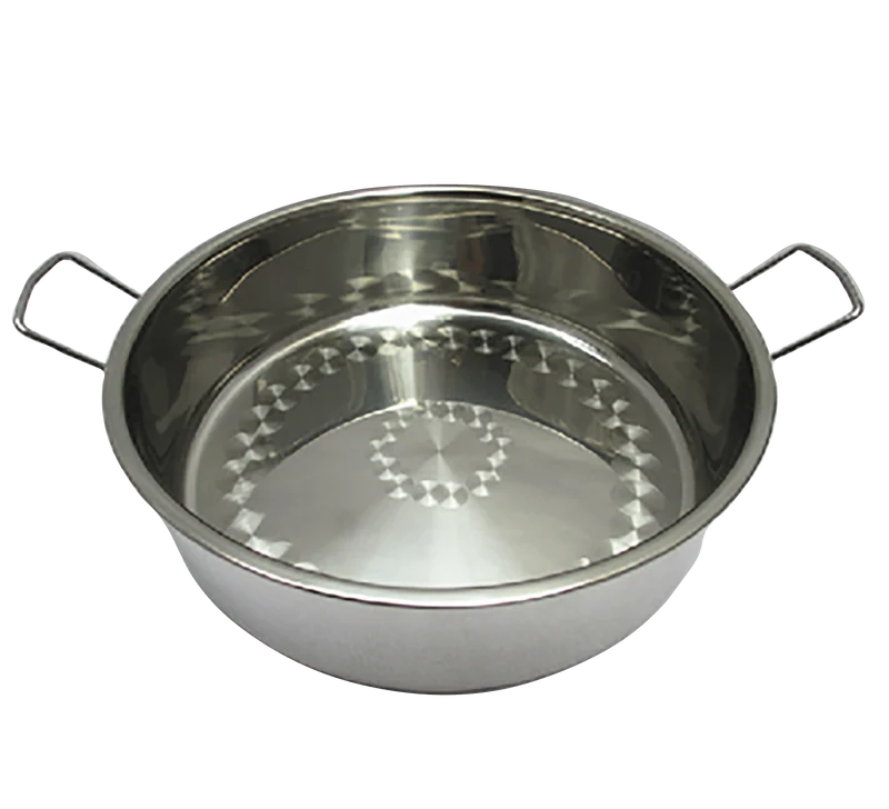 Stainless Steel Deep Round Steam Pan with Handles (NMSP-43/NMSP-46)