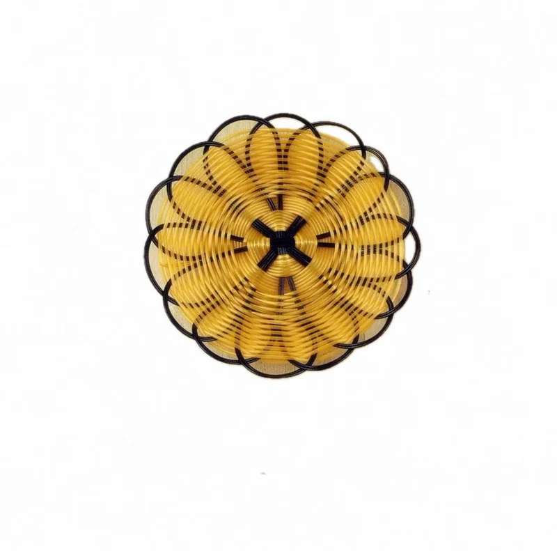CHEFCO,RWB-155,Round Black Woven Serving Basket(Dia 15cm/5.9" x H 3.5cm/1.4")