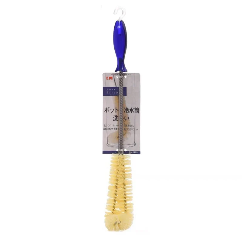 Durable Daily Plastic Nylon Curve Head Cleaning Brush