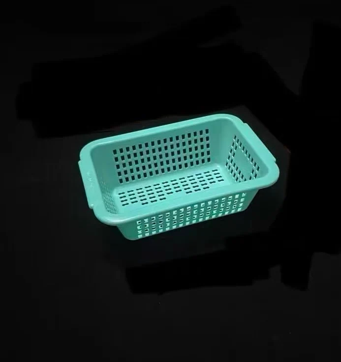 CHEFCO,FC073, Green Rectangular Vegetable Wash Basket (Large Grid)-9.3"Lx6.3"Wx2.9"H