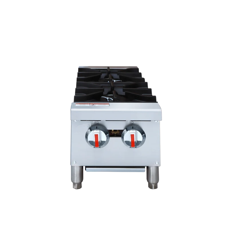 Turbo Range, TR-HP12HD-J, Natural Gas 2 Burner Countertop Range / Hot Plate -60,000 BTU