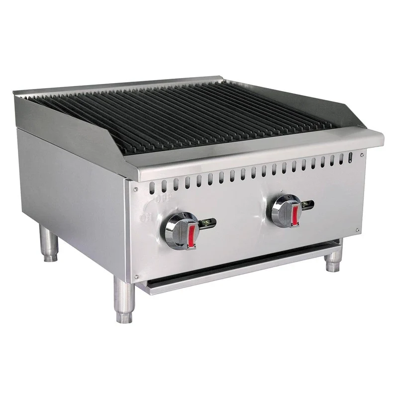 Turbo Range 24" (23-3/4"x 26-1/8"x 16") Natural Gas Charbroiler, (TR-CB24LD)