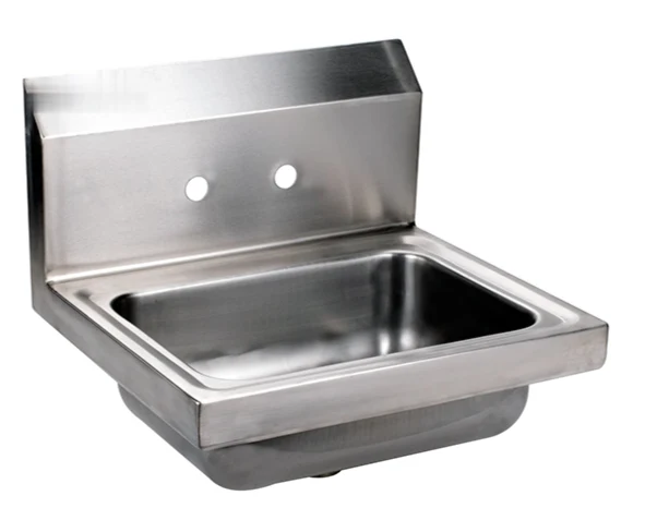 Chefco, HS-12-320, 20-Gauge 304 Stainless steel Wall Mounted Hand Sink with Gooseneck Faucet (12"W x 16"D x 13"H)