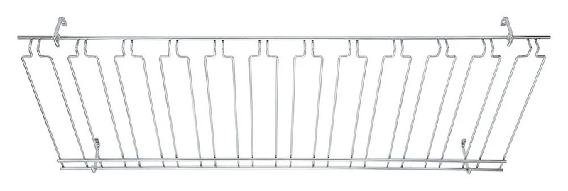 Overhead Glass 11 Channel Racks Chrome Plated