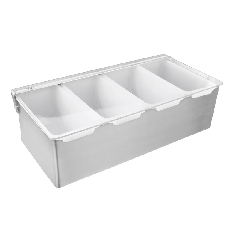 CHEFCO,CDH-4 ,Condiment Holder, 4 Compartment, S/S Base