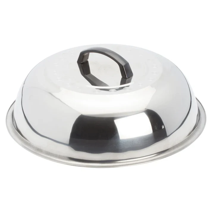WKCS-14,Stainless Steel Wok Cover - 13-3/4"