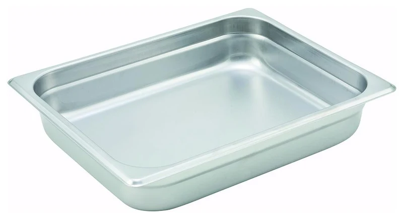 SPJH-201 - Anti-Jam Steam Pan, 22 Gauge Stainless Steel, 1/2 Size, 1.25 Depth