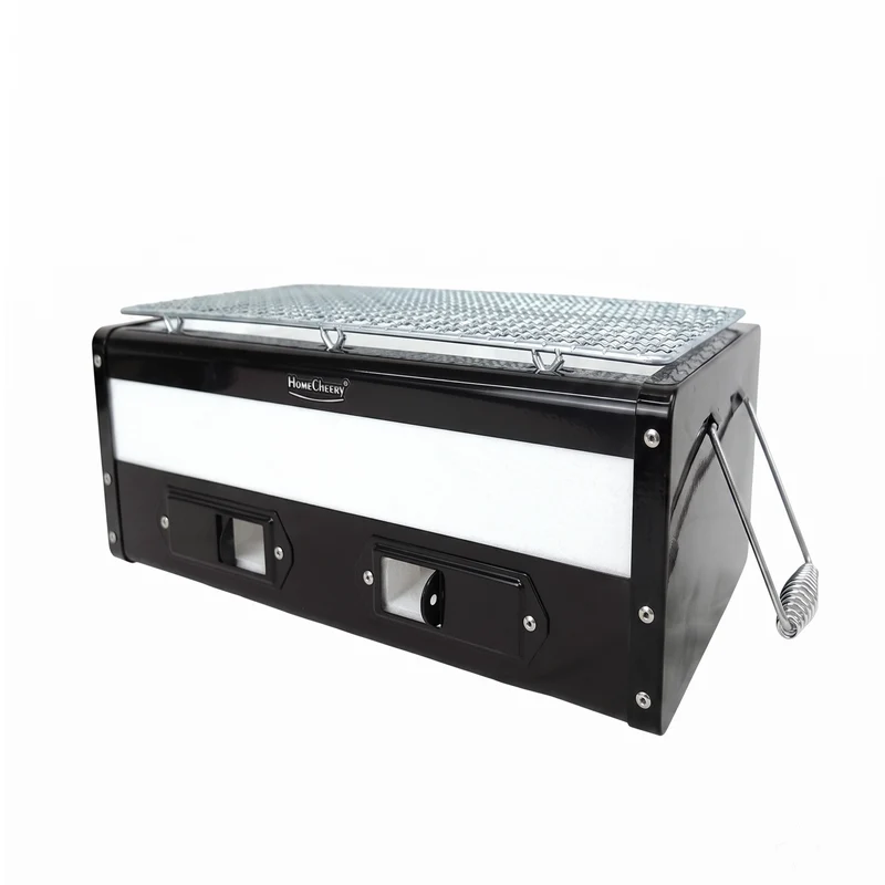 七輪 角型 セラミック 36cm 黒 osc-10bk
